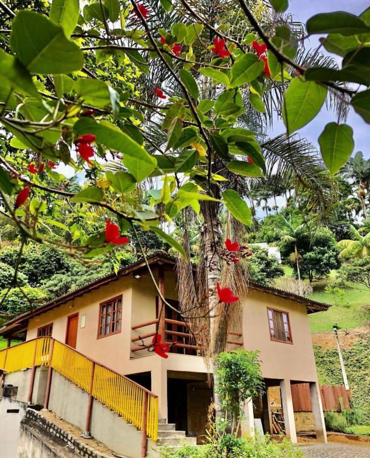 ホテル Sitio Dos Palmitos - Casa Pupunha ペドラ・アズール エクステリア 写真